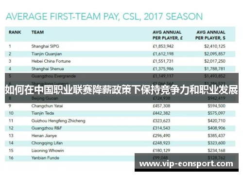 如何在中国职业联赛降薪政策下保持竞争力和职业发展